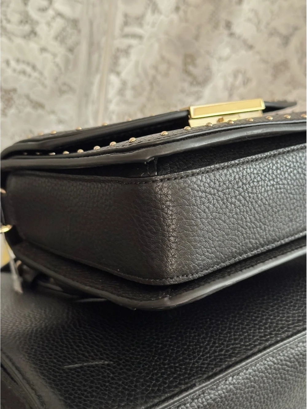 Kate Spade Black Leather Handbag & Studded Crossbody 2-Piece Bundle